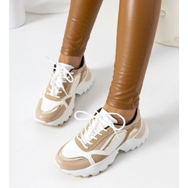 D/GMR Zapatillas rosas con acento metálico Gordani beige 2