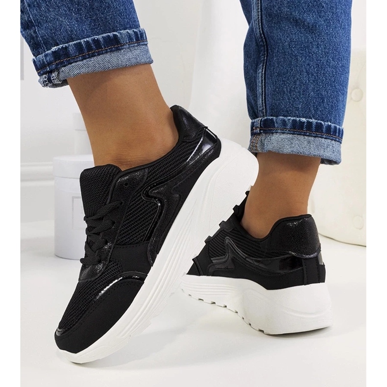 D/GMR Deportivas de mujer Basemat en negro 1 D/GMR Deportivas de mujer Basemat en negro 1