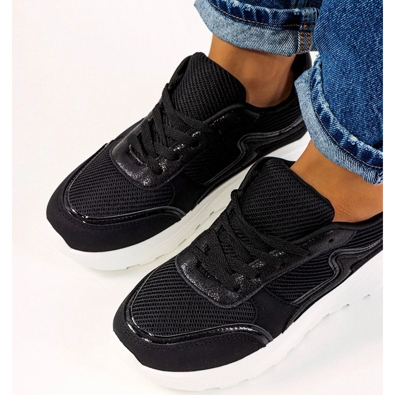 D/GMR Deportivas de mujer Basemat en negro 2 D/GMR Deportivas de mujer Basemat en negro 2