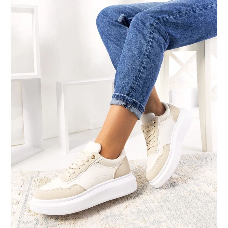 D/GMR Deportivas mujer Selma beige 2