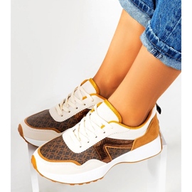 D/GMR Deportivas mujer Isham marrones beige 3