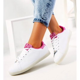 D/GMR Deportivas blancas y rosas con luces led Alfaro blanco 2 D/GMR Deportivas blancas y rosas con luces led Alfaro blanco 2