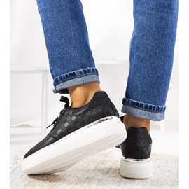 D/GMR Zapatillas Michael negras con plataforma negro 3