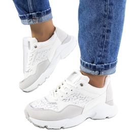 D/GMR Deportivas blancas de mujer Viale gris 1 D/GMR Deportivas blancas de mujer Viale gris 1