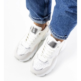 D/GMR Deportivas blancas de mujer Viale gris 2 D/GMR Deportivas blancas de mujer Viale gris 2