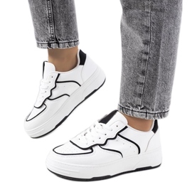 D/GMR Deportivas Bieke de mujer, blanco y negro 2 D/GMR Deportivas Bieke de mujer, blanco y negro 2