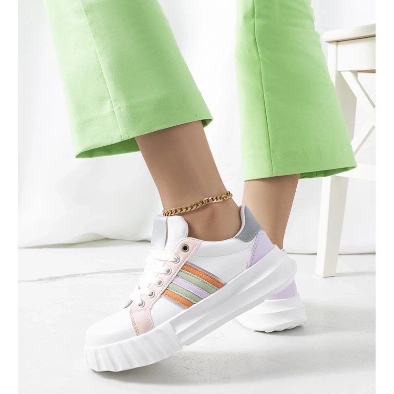 D/GMR Zapatillas blancas en la plataforma Prinsep blanco 1 D/GMR Zapatillas blancas en la plataforma Prinsep blanco 1