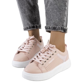 D/GMR Zapatillas rosas con suela gruesa de Luisiana rosado 1