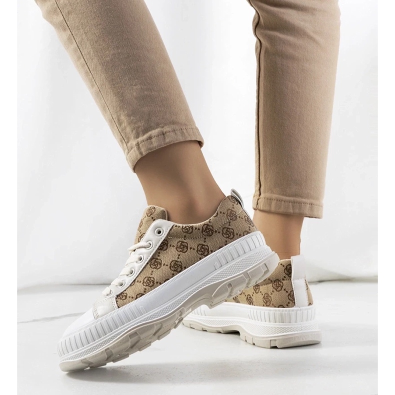 D/GMR Zapatillas beige en la plataforma Meliko 2