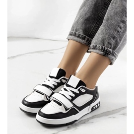 D/GMR Deportivas Kadie de mujer negras blanco 2