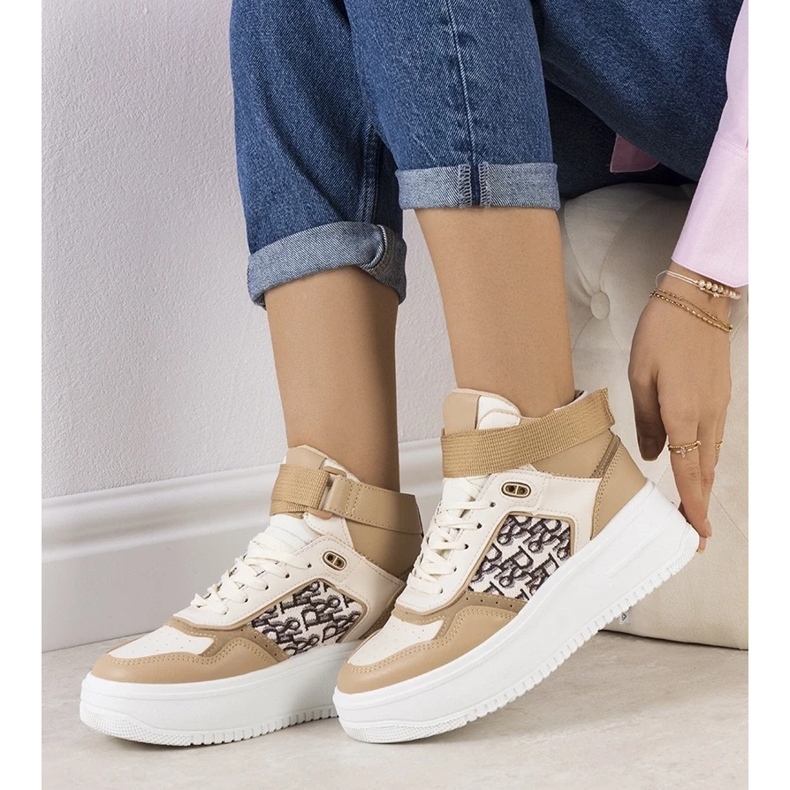 D/GMR Zapatillas beige alta para el tobillo adolis 2