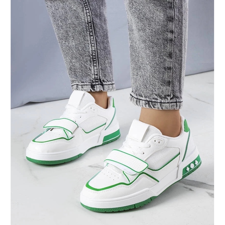 D/GMR Deportivas de mujer Kadie verdes blanco 1 D/GMR Deportivas de mujer Kadie verdes blanco 1