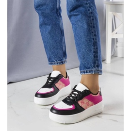 D/GMR Zapatillas de mujer rosas y negras de Luzia. negro 1 D/GMR Zapatillas de mujer rosas y negras de Luzia. negro 1