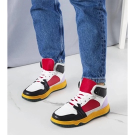 D/GMR Zapatillas altas negras y rojas de Elizabeth rojo 2