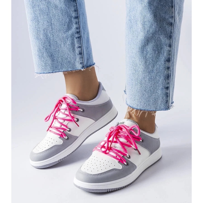 D/GMR Zapatillas retro blancas Shari blanco 1