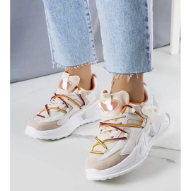 D/GMR Zapatillas beige de tejido mixto de Traci 1