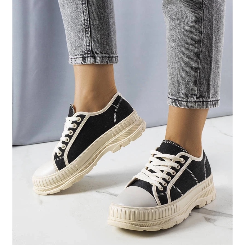 D/GMR Zapatillas negras con plataforma de Nichole. negro 1