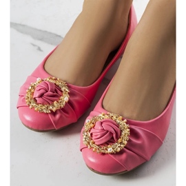 D/GMR Bailarinas rosas con adornos dorados de Antoinette rosado 1 D/GMR Bailarinas rosas con adornos dorados de Antoinette rosado 1