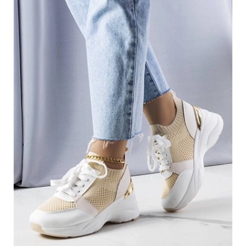 D/GMR Zapatillas beige con cuña de Ann 1