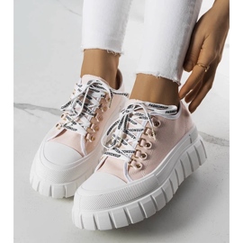 D/GMR Zapatillas rosas con plataforma de Toni rosado 2