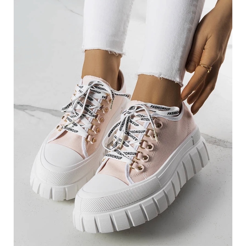 D/GMR Zapatillas rosas con plataforma de Toni 2