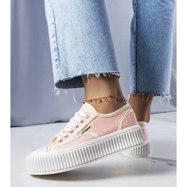 D/GMR Zapatillas rosas de plataforma Connie's rosado 2 D/GMR Zapatillas rosas de plataforma Connie's rosado 2