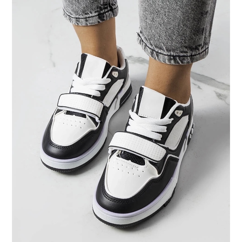 D/GMR Deportivas de mujer Ollie negras blanco 2 D/GMR Deportivas de mujer Ollie negras blanco 2