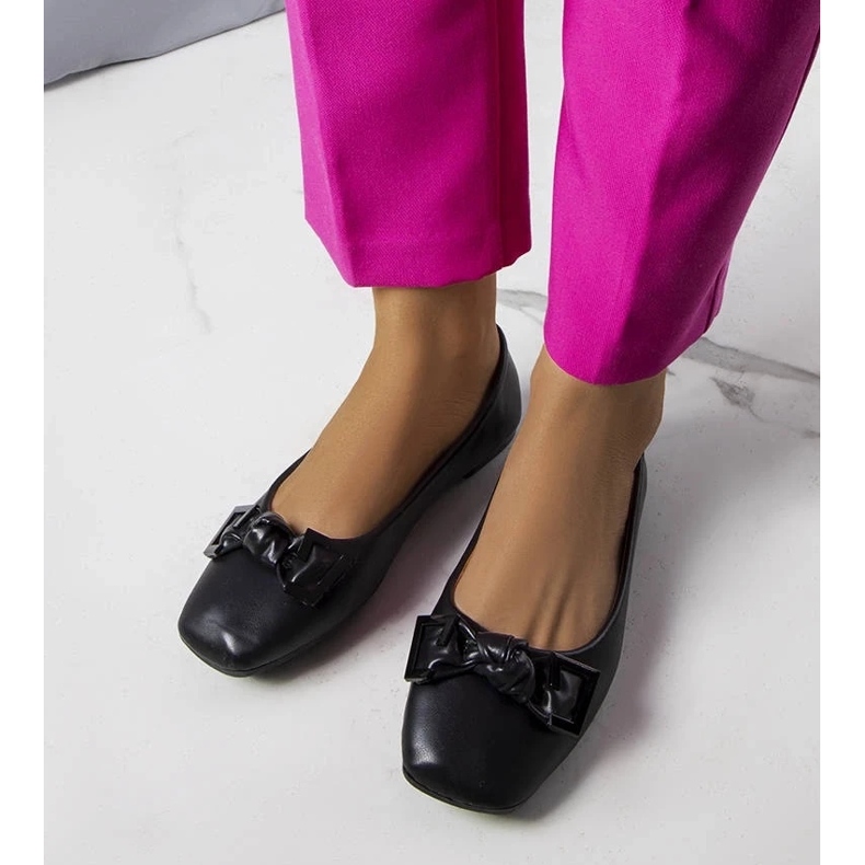 D/GMR Bailarinas negras con lazo de Tabitha negro 2 D/GMR Bailarinas negras con lazo de Tabitha negro 2