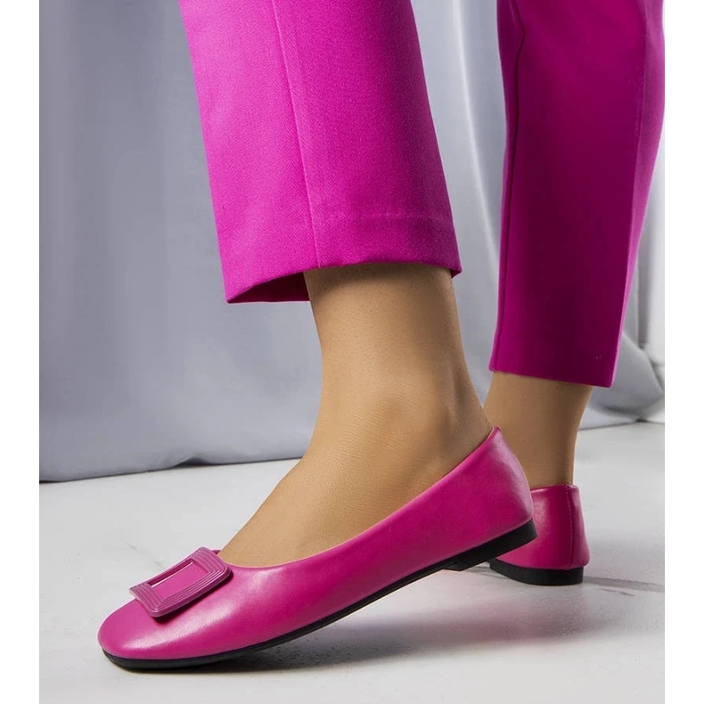 D/GMR Bailarinas rosas con hebilla Sheller rosado 2
