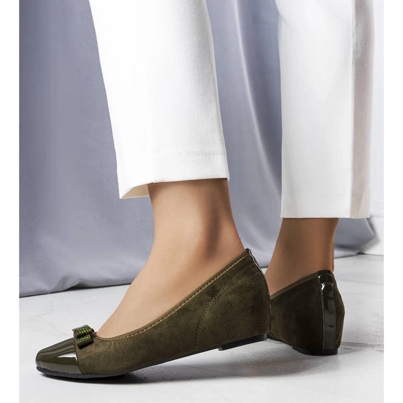 D/GMR Bailarinas verdes con cuña interior de Cailot 2