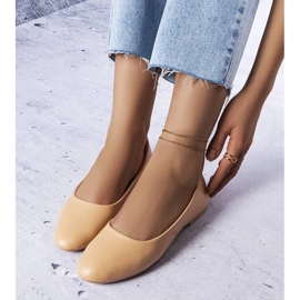 D/GMR Bailarinas beige con plantilla de piel de Truchon 2