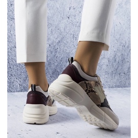 D/GMR Zapatillas beige con inserciones de purpurina de Béri 3