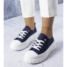 D/GMR Zapatillas con plataforma azul marino de Bellemare 1