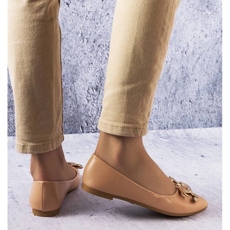 D/GMR Bailarinas beige oscuro con adorno Vallée 2 D/GMR Bailarinas beige oscuro con adorno Vallée 2