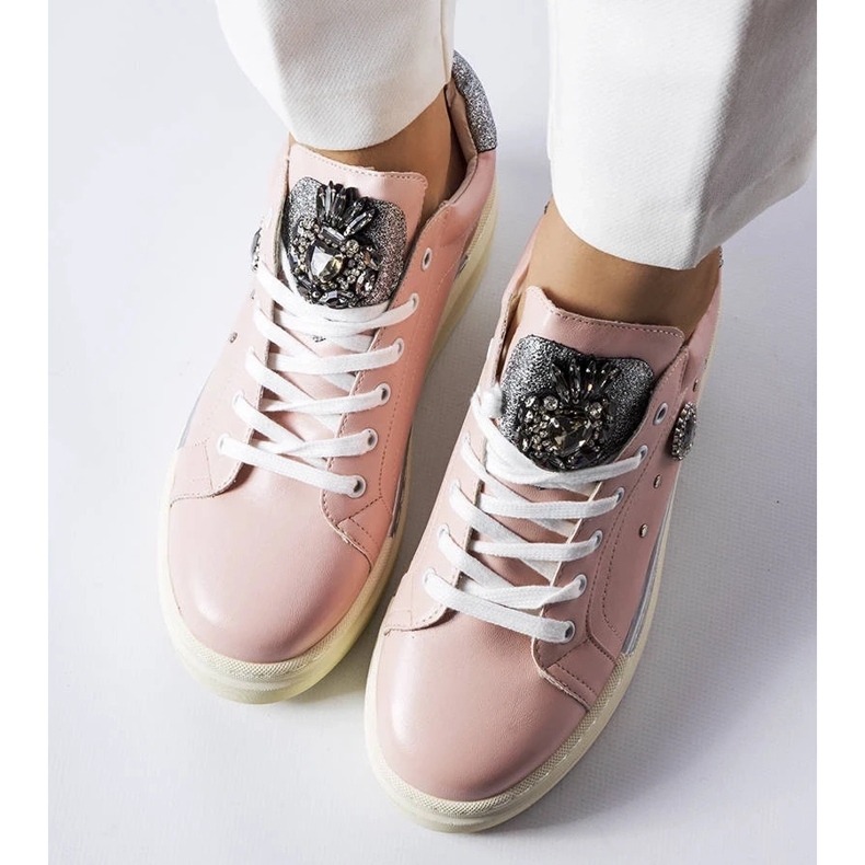 D/GMR Zapatillas rosas de cuña baja de Cuillerier 2