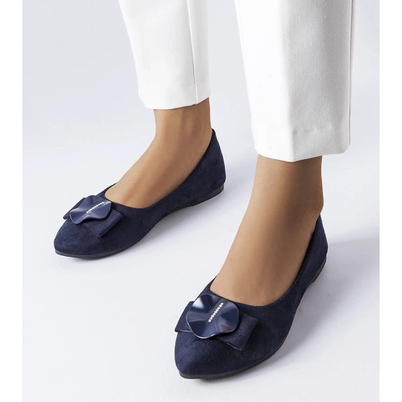 D/GMR Bailarinas azul marino decoradas con pedrería Rémy 1