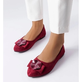 D/GMR Bailarinas burdeos decoradas con pedrería Rémy rojo 1 D/GMR Bailarinas burdeos decoradas con pedrería Rémy rojo 1