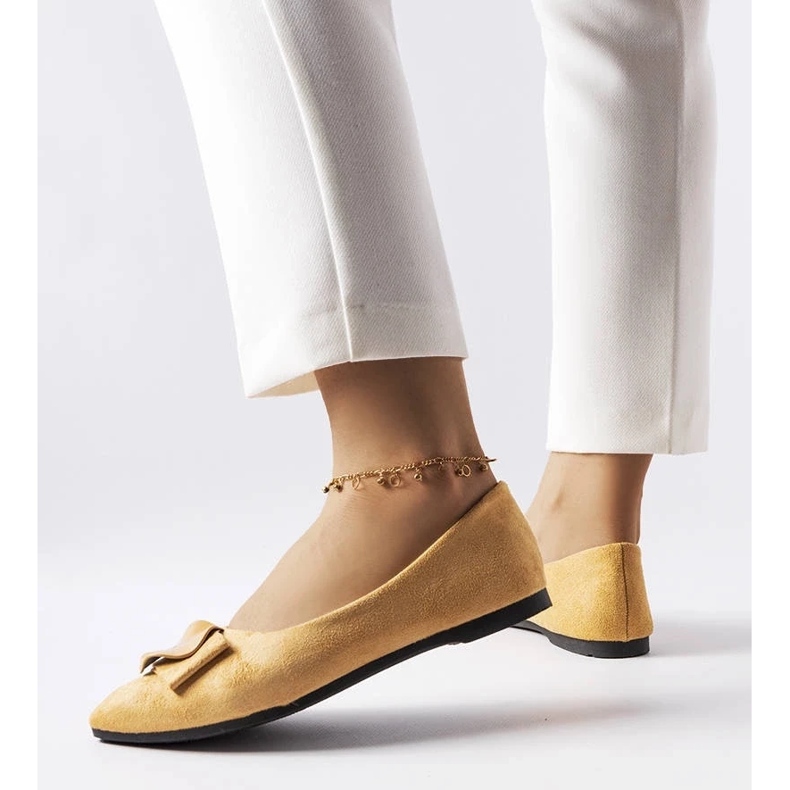 D/GMR Bailarinas beige decoradas con pedrería Rémy 1