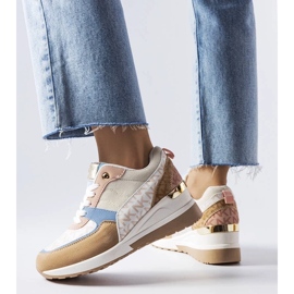 D/GMR Zapatillas beige y azules de Mireault. 3