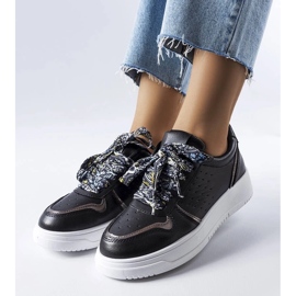 D/GMR Zapatillas negras atadas con una cinta de pryor negro 1 D/GMR Zapatillas negras atadas con una cinta de pryor negro 1