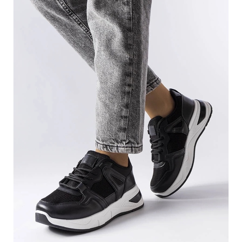 D/GMR Deportivas negras de materiales combinados de Caya negro 1