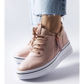 D/GMR Zapatillas rosas de cuña baja de Mathieu rosado 2
