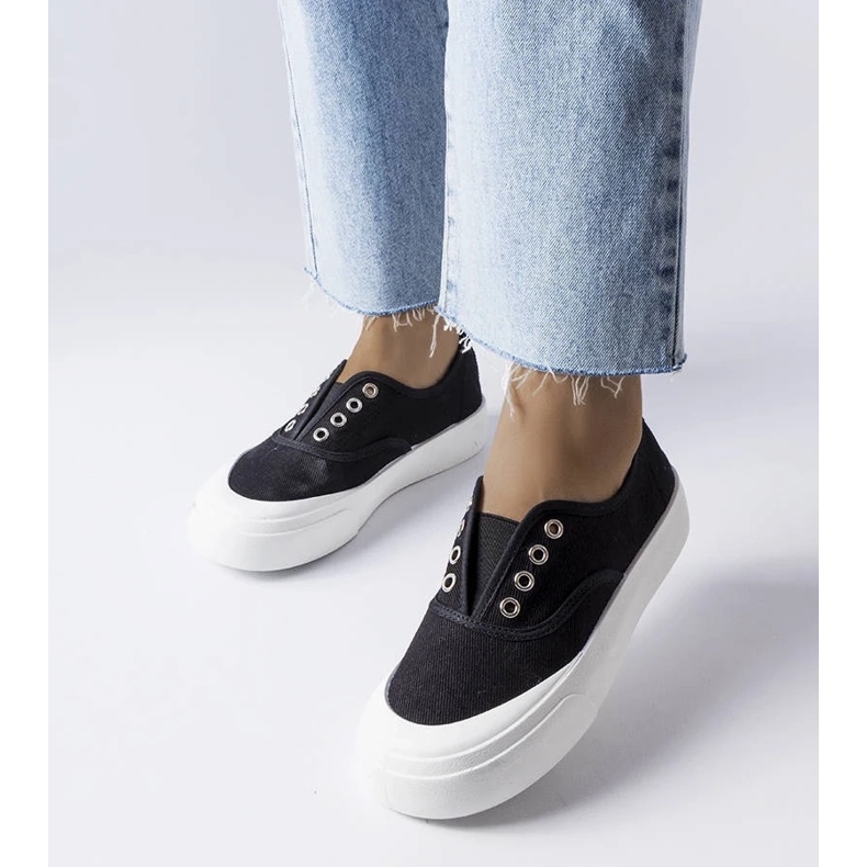 D/GMR Zapatillas slip-on negras de Rabican negro 1