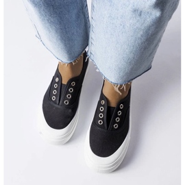 D/GMR Zapatillas slip-on negras de Rabican negro 3