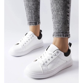D/GMR Zapatillas negras y blancas con relieve de Dreux blanco 1