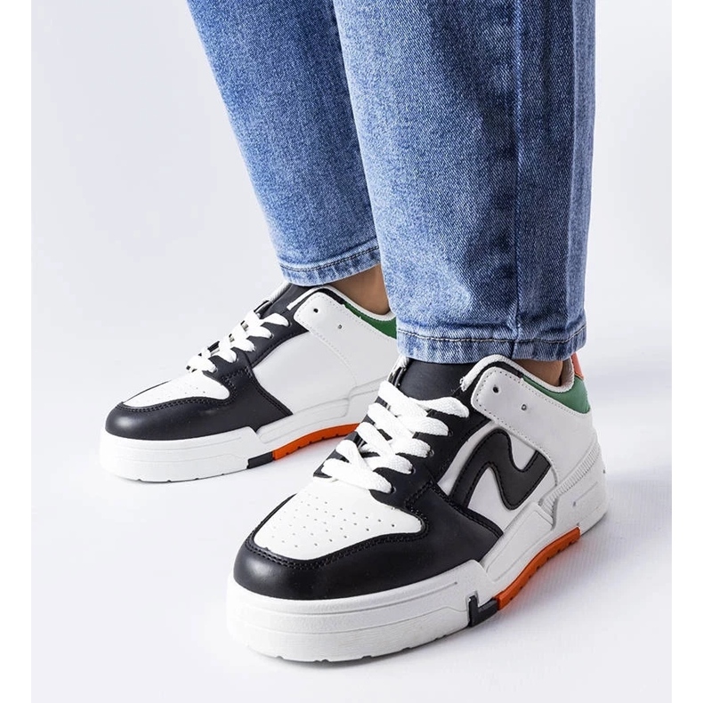 D/GMR Botas en blanco y negro con suela más gruesa de Harter 1 D/GMR Botas en blanco y negro con suela más gruesa de Harter 1