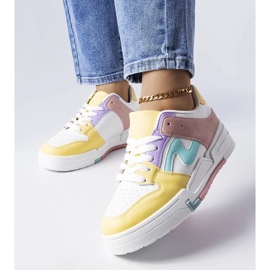 D/GMR Zapatos rosas y amarillos con una suela más gruesa de Harter 1