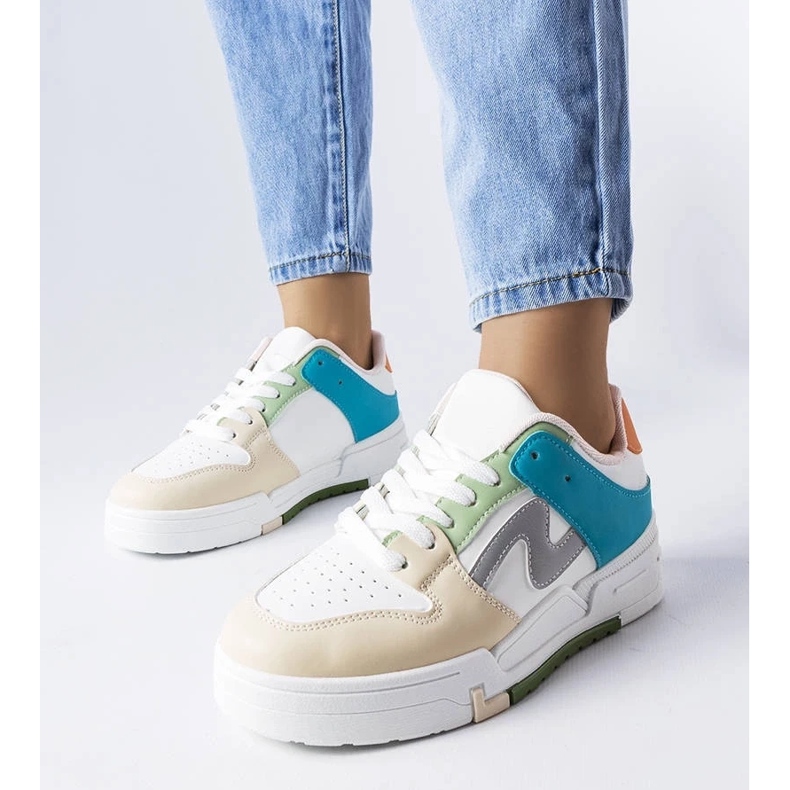 D/GMR Zapatos de plataforma en beige y azul de Harter 1