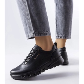 D/GMR Zapatos brogue en piel calada negros de Brodeur 3