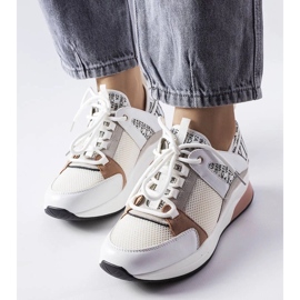 D/GMR Zapatillas blancas y rosas de Vincez. blanco 3